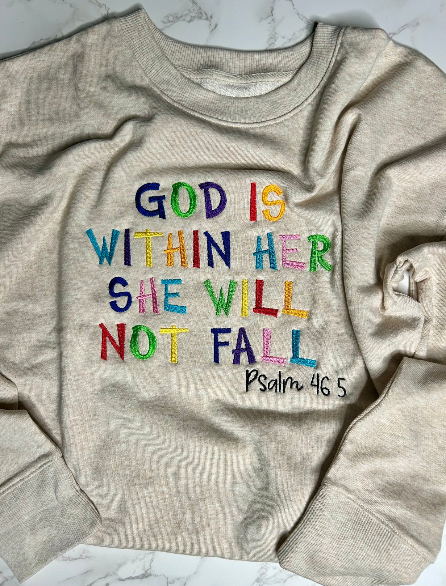 God Is Within Her She Will Not Fall Sweatshirt